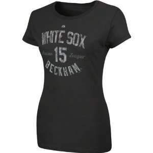   White Sox Womens Black Trophy Man Player T Shirt