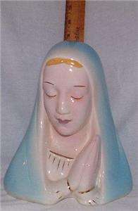 Praying Madonna Head Vase  