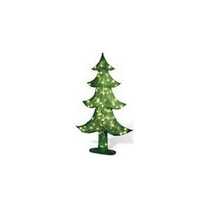  32 Green Sisal Christmas Tree with 50 Clear Indoor 