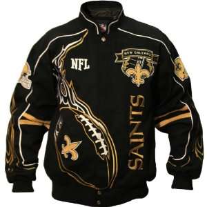  NFL New Orleans Saints Big & Tall On Fire Jacket 4XL 