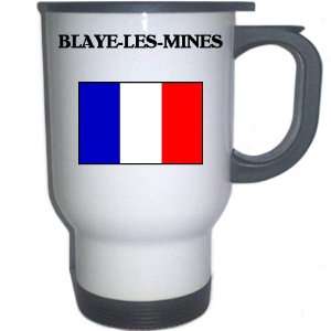  France   BLAYE LES MINES White Stainless Steel Mug 