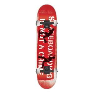  Crime Hot Pursuit Powerply Skateboard Completes (Red 