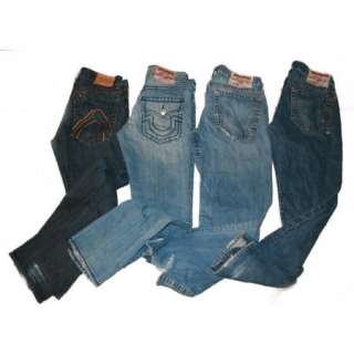 True Religion Buckaroo Jeans Lot Mens 30x33 32x33 Designer  