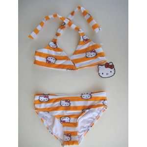 Hello Kitty Infants Toddler Girl Swimsuit Bikini Set; Size 6X; Color 