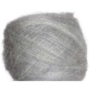 Be Sweet Yarn   Medium Brushed Mohair Yarn   Light Grey 