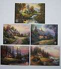 Thomas Kinkade Lot of 5 promo postcards Cottages. prist