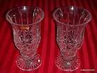   Crystal Candleholders 10 Tall Hurricane By Block With Original Boxes