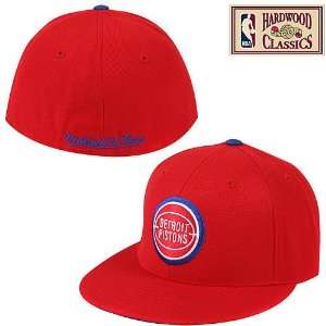   Detroit Pistons Hardwood Classics Logo Fitted Hat