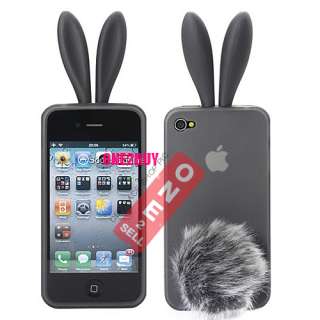 Rabbit Silicone Skin Case Cover Casing for Apple iPhone 4 4G  