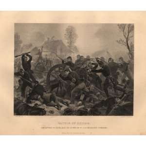   Engraving of the Battle of Shiloh by Alonzo Chappel