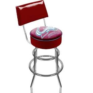 NHL Colorado Avalanche Padded Bar Stool with Back 