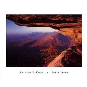 Lofty Ledge, Blue Ridge Mountains   Poster by Anthony Cook (30x24)