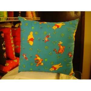  Pooh and Tiger Blue Pillow 