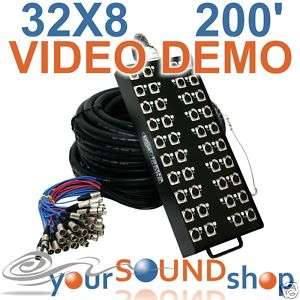   Channel 200 Stage XLR Snake by OSP Elite Core  Mic Cable  Free Ship