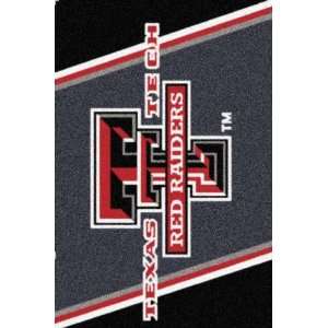  Texas Tech black and red Team rug Red Raiders team logo 5 