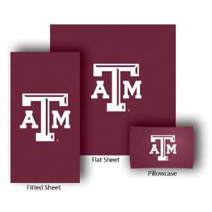 Texas A&M Aggies NCAA Sheet Set (Full/Queen)  Sports 