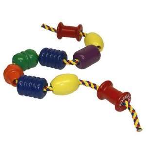  Jumbo Lacing Beads Classic Made in USA Wood Toy Toys 