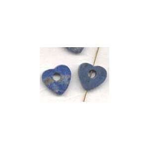  15mm Lapis Lazuli Heart Donut Bead Arts, Crafts & Sewing