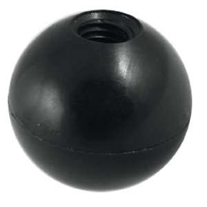 Amico Replacement 7/25 Threaded Plastic Ball Knob Black Handgrip 
