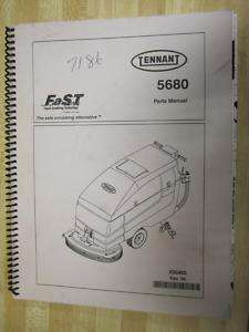 Tennant 5680 Parts Manual USED  