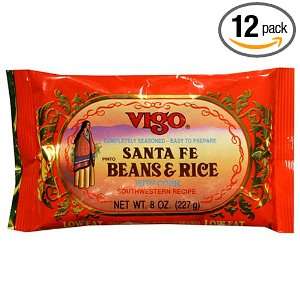 Vigo Santa Fe Pinto Beans & Rice, 8 Ounce Pouches (Pack of 12)