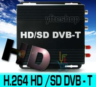 MPEG4 H.264 Digital TV DVB T Receiver Box for Car DVD  