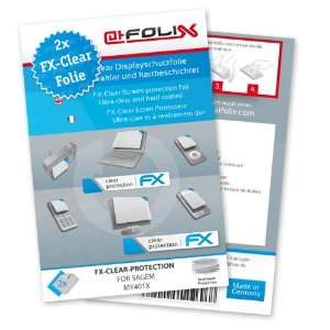  2 x atFoliX FX Clear Invisible screen protector for Sagem 