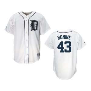  Bonine #43 Majestic Detroit Tigers Replica Home Jersey 