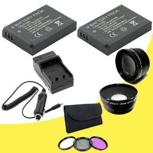 Filter Kit + Wide Angle Lens + 2x Telephoto Lens for Nikon D3000 D5000 