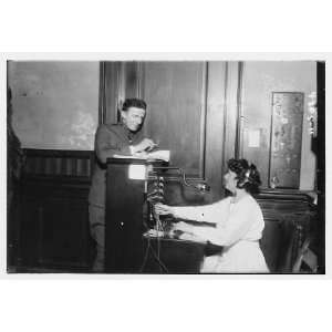 Unidentified man with telephone operator