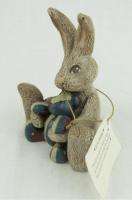 Gail Laura Rebel Rabbit Patriotic Bear Figurine 1991  