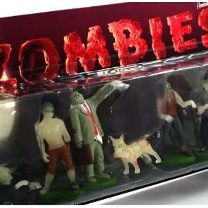   Zombies Vinyl Halloween Decor Toy Figures (Set of 9) Toys & Games
