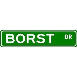 BORST Street Name Sign ~ Family Lastname Sign ~ Gameroom 