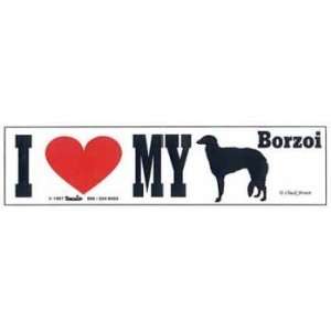  Borzoi Bumper Sticker Automotive