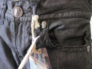 New LAGUNA BEACH Black Skull Denim Jeans Pants Size 31  