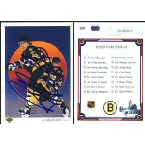 Ray Bourque Boston Bruins Autographed 1990 Upper Deck Checklist Card 