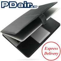 PDair Black Leather Book Case for MacBook Air 2010 11  