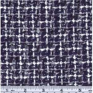  58 Wide Boucle Navy/White Fabric By The Yard Arts 