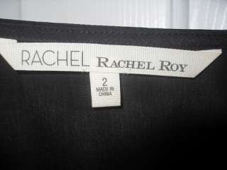 Rachel Roy Exposed Zipper Black dress Urban Punk NEW size 2 NWT 