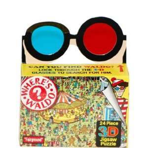  TDC Games Wheres Waldo 3 D Fairground Jigsaw Puzzle Toys 