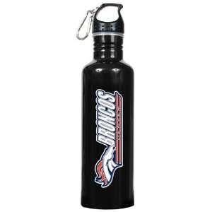  Denver Broncos NFL 26oz Black Stainless Steel Water Bottle 
