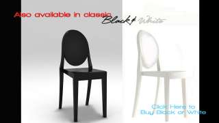 Victoria Ghost Kartell Dining chair clear chairs  