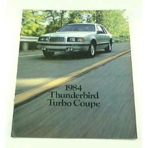  1984 84 Ford THUNDERBIRD Tbird TURBO COUPE BROCHURE 