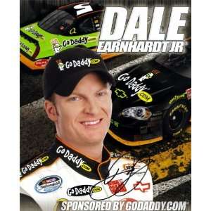  2009 Dale Jr. #5 GoDaddy Driver Card SIGNED Sports 