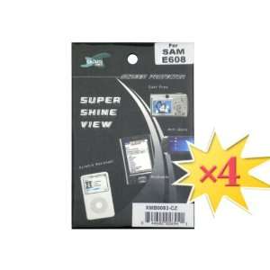  4 New Mobile Phone Screen Protectors for Samsung E608 