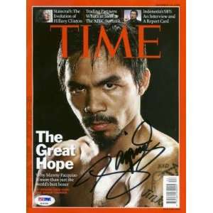   Boxing 2009 Time Magazine Psa/dna #q14566   Autographed Boxing