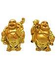 PC Happy Cute Gold Buddha Figurines Brings Good Luck