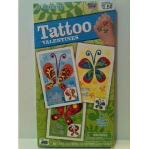 Tatoo Valintines Butterflies by Mello Smello 32 cards with 8 different 