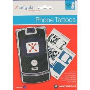  3 Removable Phone Skin Tattoos for Motorola V3 V3i Razr 