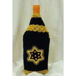  Wine Bottle Cover Jewish Mogenduved Blue